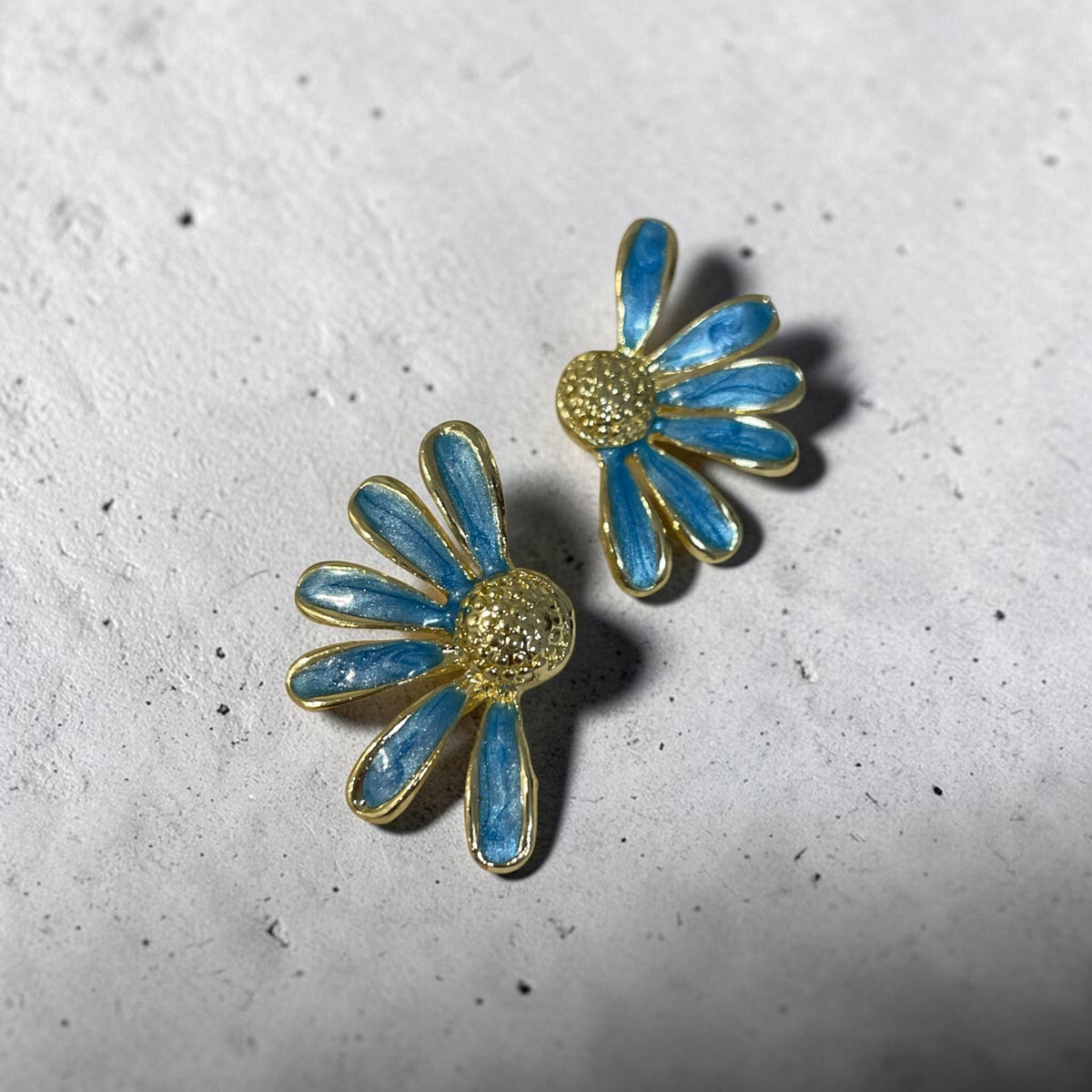 Blue Halo Earrings